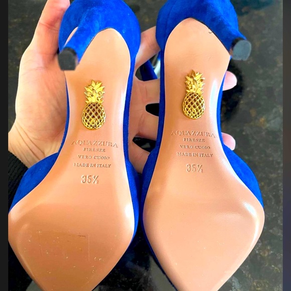 Never worn Suede Aquazurra High Heels - Picture 2 of 5